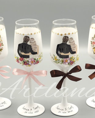 Pahare personalizate pentru nunta