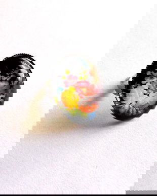 inel sticla cu motiv floral 39166