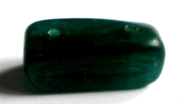 Margele sticla brick nuante de verde 2 orificii
