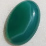 Cabochon agata dungata verde aprox 30x20x7 mm