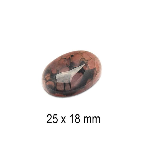 Cabochon Agat, 25 x 18 mm, A560