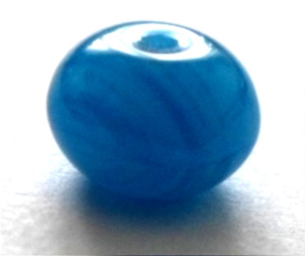 Margele sticla rondele nuante de albastru 9 mm