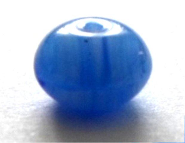 Margele sticla rondele nuante de blue inchis 9 mm