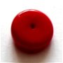 Margele sticla rondele rosu inchis mat 10 mm