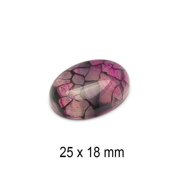 Cabochon Agat, 25 x 18 mm, A573