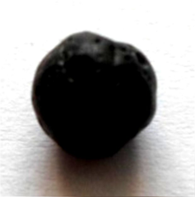 Margele sticla model negru 6 mm