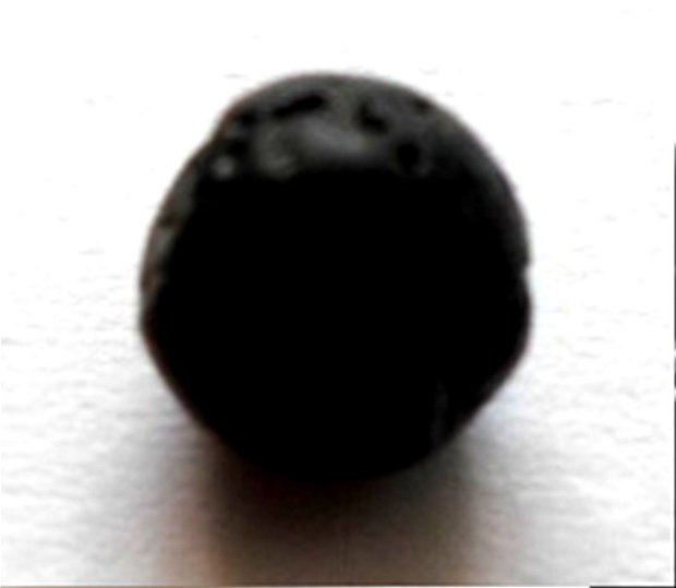 Margele sticla model negru 6 mm