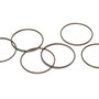 Link din alama, rotund, bronz, 22 mm