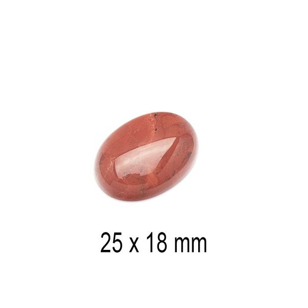 Cabochon Jasp rosu, 25 x 18 mm, A575