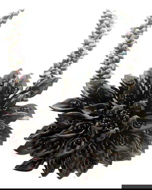 K1278 - Colier lucrat manual, onix si agata neagra, perle de cultura negru iridescent, L=50cm, diam=11-12cm, 375g