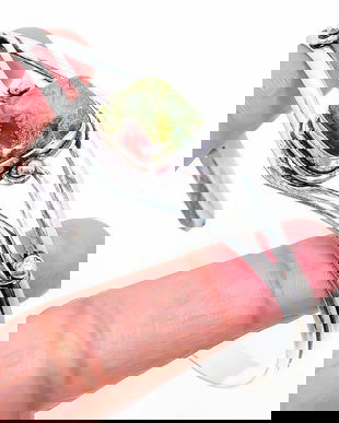 Ag494 - Bratara, argint marcat, jasp gogunjula, forma ovala