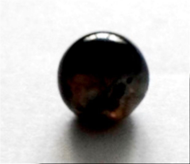 Margele sticla negru cu gri 8 mm