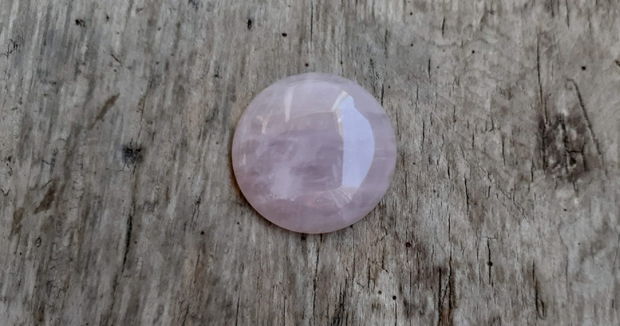 Cabochon cuart roz, 30 mm