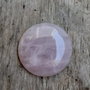 Cabochon cuart roz, 30 mm
