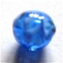 Margele sticla de lampa albastru senin cu alb mat 8 mm
