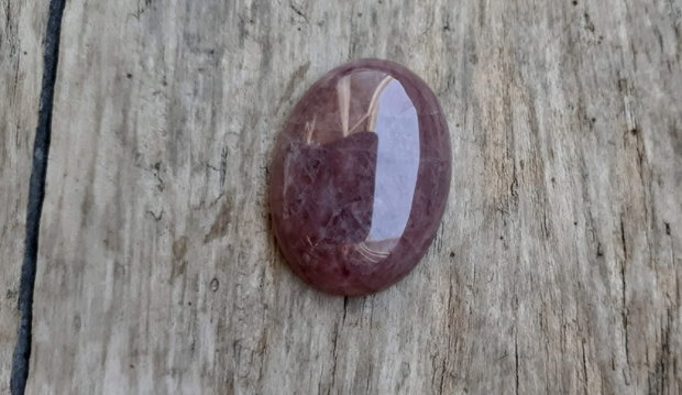 Cabochon cuart strawberry, 30x22 nn