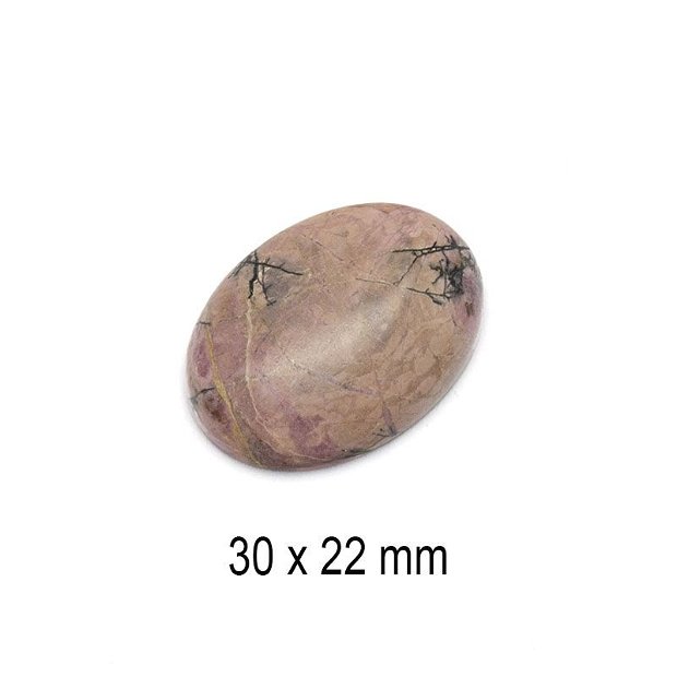 Cabochon Rodonit, 30 x 22 mm, A588