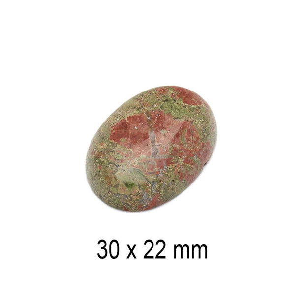 Cabochon Unakite, 30 x 22  mm, A591