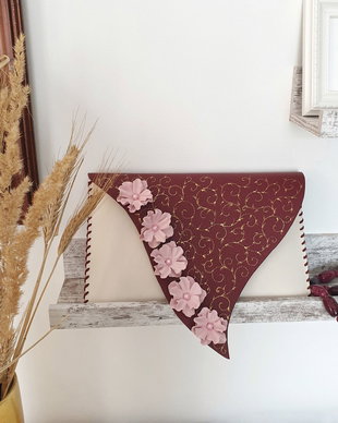 plic handmade unicat-Pinky little flowers