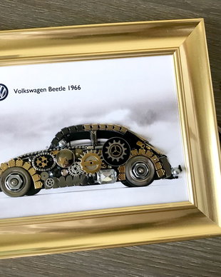 Masina model Volkswagen Beetle 1966 Cod M 509, Cadouri masini, Tablouri masini
