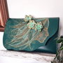 poseta plic handmade unicat din piele - Sea Princess