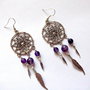 cercei  Dreamcatcher cu agate 39651