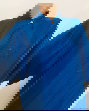 Bluza mătase naturala albastru royal