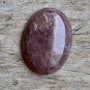 Cabochon cuart strawberry, 30x22 nn
