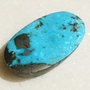 Cabochon turcoaz NATURAL cu pirita (IRAN - lucrat manual) aprox 37x22x7 mm