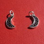 Pandantiv semiluna din argint .925 aprox 7x11 mm (16 mm cu agatoarea)