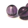 Margele sticla violet inchis transparent cal. I 6 mm