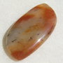 Cabochon aventurin portocaliu aprox 41.5x20x5.4 mm