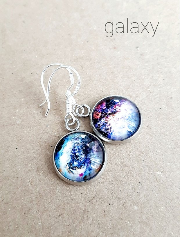 Cercei argint Galaxy