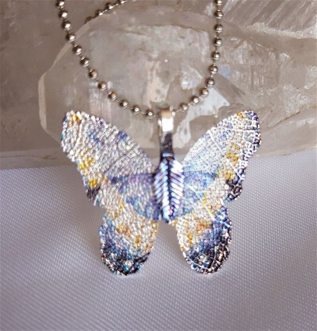 Blue Marine Gold Butterfly