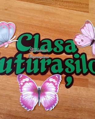 Text decupat / mesaj usa