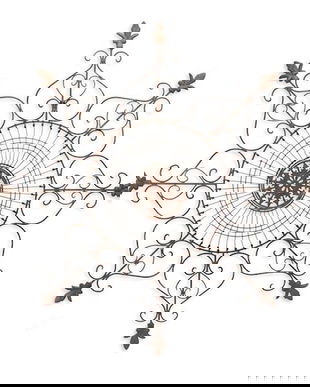 Decoratiune din fier forjat antik brown