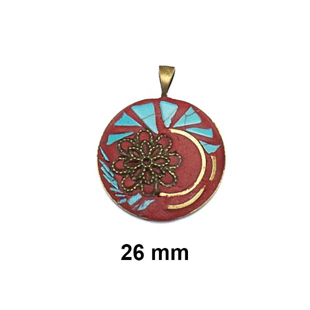 Pandantiv alama, 26 mm, AD 629