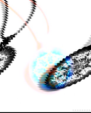 colier lemn mandala 39358