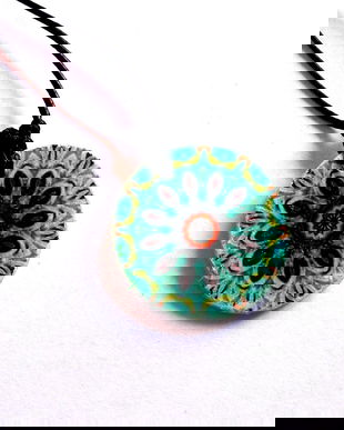 colier lemn mandala 39362