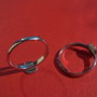 Baza inel reglabila din argint .925 rodiat cu platou rotund de 8 mm