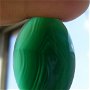 Cabochon 1 agata verde aprox 30.3x20x7 mm