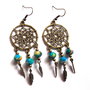 cercei Dreamcatcher cu cristale 39680