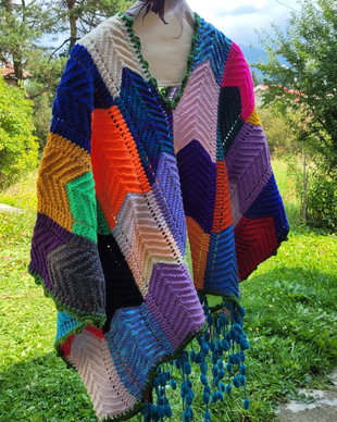 Vestă tare colorată