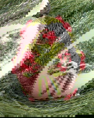 5547 - (1buc) Ou decorativ, pictat manual, sarbatori Paste