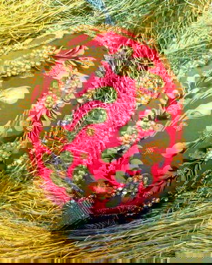 5546 - (1buc) Ou decorativ, pictat manual, sarbatori Paste