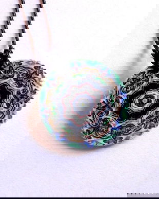 colier lemn mandala 39367