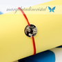 Bratara reglabila / Banut / Charm 1.3 Cm / Portret  Aur 14K