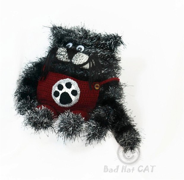 Pisica crosetata,papusa crosetata,jucarie crosetata,jucarie handmade,pisicuta,44 cm