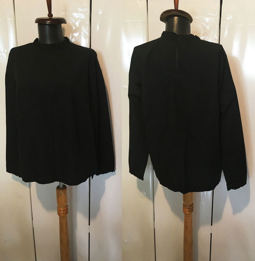 H&M BLUZA BUMBAC NEGRU