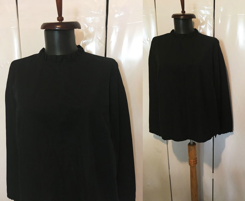 H&M BLUZA BUMBAC NEGRU